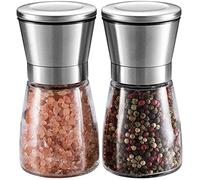 TONZN Spezie per Sale e Pepe 2er Set Macina Regolabile Regolabile -m Macina Sale in Ceramica Macina Sale e Pepe (M)