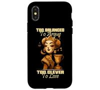 Too balanced to argue too clever to lose Custodia per iPhone X/XS