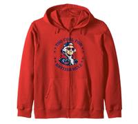 Too Cool for British Rule George Washington Patriot Felpa con Cappuccio