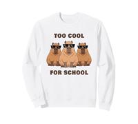 Too Cool for School - 3 Funny Sunglass Capybara Bosses Felpa