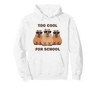Too Cool for School - 3 Funny Sunglass Capybara Bosses Felpa con Cappuccio