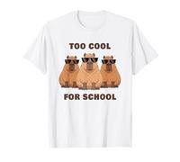 Too Cool for School - 3 Funny Sunglass Capybara Bosses Maglietta