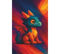Too Cool for School Dragon || Lined Notebook, 6x9, 120 Pages: Ideal for journaling, note-taking, or daily reflections with bold flair