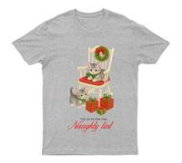 Too Cute For The Naughty List Christmas Holiday Kittens Graphic Uomo Donna
