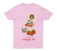 Too Cute For The Naughty List Christmas Holiday Kittens Graphic Uomo Donna