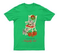 Too Cute For The Naughty List Christmas Holiday Kittens Graphic Uomo Donna