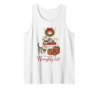 Too Cute for The Naughty List Kitten Christmas Canotta