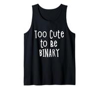 Too Cute To Be Binary Genderqueer Genderfluid Canotta