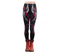 Too Fast Addicted Rose Per Satana Occulto Goth Punk Tattoo Leggings Donna Pants