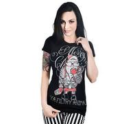 Too Fast Babydoll Tatuato Babbo Punk Rock Teschio T Shirt S-XL Wtbd-T-Tsanta