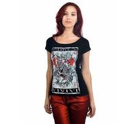 Too Fast Lola Teschio Tarrot Tatuaggio Gotico Punk Rock Girocollo T Shirt S-XL