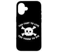 Too Fast To Live Too Young To Die - Harajuku Skull Custodia per iPhone 16