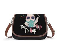 Too Hip To Hop Rabbit Borsa a tracolla da donna alla moda borsa a tracolla Messaggio Tote Bag con tracolla regolabile