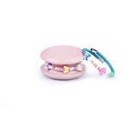 Too Late Bracciale Donna, Bracciale Macaron Funny Mignon 1 Giro, Bracciale Charm, Bracciale Caucciù Made in Italy (buttemerald)