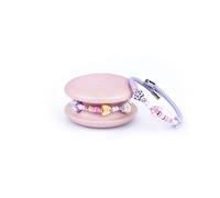Too Late Bracciale Donna, Bracciale Macaron Funny Mignon 1 Giro, Bracciale Charm, Bracciale Caucciù Made in Italy