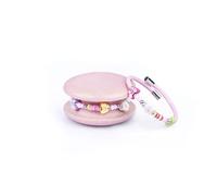 Too Late Bracciale Donna, Bracciale Macaron Funny Mignon 1 Giro, Bracciale Charm, Bracciale Caucciù Made in Italy (buttblack)