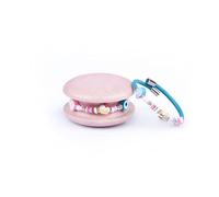 Too Late Bracciale Donna, Bracciale Macaron Funny Mignon 1 Giro, Bracciale Charm, Bracciale Caucciù Made in Italy (swetemerald)