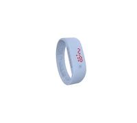 Too Late LED ORIGINAL Orologio Digitale Unisex Quadrante Led, Accensione Touch, Cinturino in Silicone Ultra Leggero, Vasetto in vetro, Confezione Regalo, Funzione Data e Ora (taglia L, Azzurro)