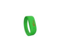 Too Late LED ORIGINAL Orologio Digitale Unisex Quadrante Led, Accensione Touch, Cinturino in Silicone Ultra Leggero, Vasetto Confezione Regalo, Funzione Data e Ora (S, Verde Smeraldo)