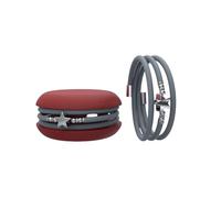 Macaron TOOLATE Bracciale Charm Macaron Donna in Caucciù con Simbolo, Charm Cuore Stella Quadrifoglio, Confezione Pasticcino - Made in Italy