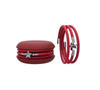 Macaron TOOLATE Bracciale Charm Macaron Donna in Caucciù con Simbolo, Charm Cuore Stella Quadrifoglio, Confezione Pasticcino - Made in Italy