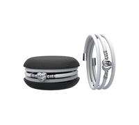 Macaron TOOLATE Bracciale Charm Macaron Donna in Caucciù con Simbolo, Charm Cuore Stella Quadrifoglio, Confezione Pasticcino - Made in Italy