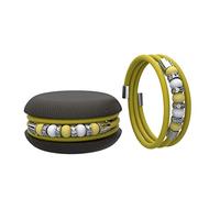 Macaron TOOLATE Bracciale Donna, Bracciale Charm Macaron in Caucciù con Perle Colorate e Strass, Made in Italy