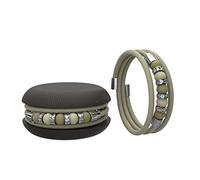 Too Late Macaron Bracciale Donna, Bracciale Charm Macaron in Caucciù con Perle Colorate e Strass, Made in Italy