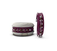 Too Late Macaron Bracciale Donna, Bracciale Charm Macaron in Caucciù con Perle Colorate e Strass, Made in Italy