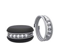 Too Late Macaron Bracciale Donna, Bracciale Charm Macaron in Caucciù con Perle Colorate e Strass, Made in Italy