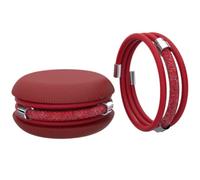 Too Late Macaron Bracciale Donna Macaron in Caucciù, Pavè di Strass, Made in Italy