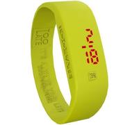 Too Late LED ORIGINAL Orologio Digitale Unisex Quadrante Led, Accensione Touch, Cinturino in Silicone Ultra Leggero, Vasetto in vetro, Confezione Regalo, Funzione Data e Ora (taglia M, Giallo Fluo)