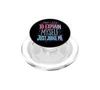 Too Lazy To Explain Myself Just Judge Me Antisociale PopSockets PopGrip per MagSafe