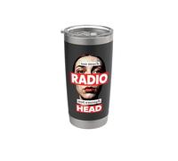 Too Much Radio Not Enough Head Meme Bicchiere termico in acciaio inox doppia parete