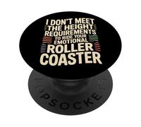 Too Short To Ride Your Emotional Roller Coaster - PopSockets PopGrip Adesivo