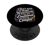 Too Short To Ride Your Emotional Roller Coaster - PopSockets PopGrip Adesivo