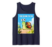 Too Slow to Go - Funny School Snail Teacher Student Cartoon Canotta