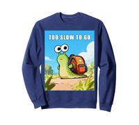 Too Slow to Go - Funny School Snail Teacher Student Cartoon Felpa