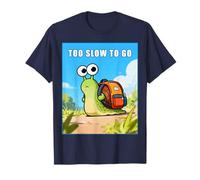Too Slow to Go - Funny School Snail Teacher Student Cartoon Maglietta