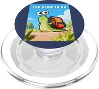 Too Slow to Go - Funny School Snail Teacher Student Cartoon PopSockets PopGrip per MagSafe