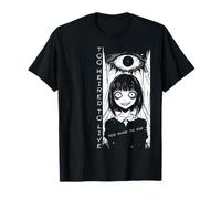 Too Weird To Live Too Rare To Die Creepy Anime Goth Phonk Maglietta