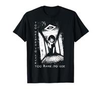 Too Weird To Live Too Rare To Die Dark Anime Goth Phonk Maglietta