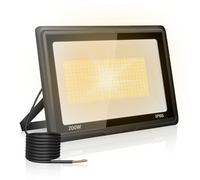 toobettp 200W Faretto LED da Esterno, 20000LM 3000K Bianco Caldo Faretti | 288 Chip LED, Fascio 120°, IP66 Impermeabile, Dissipazione Calore, Faro LED Esterno per Parcheggi Giardino Garage Cortile