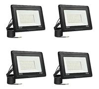 toobettp 4 PCS Faretto LED da Esterno 50W, Faro Led Esterno 5000LM 6000K Bianco Freddo Faretti Led IP66 Impermeabile per Giardino Garage Parcheggio Cortile