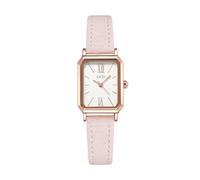 TOOCAT Orologio da polso da donna, mini, ultra sottile, elegante, semplice, quadrato, al quarzo, con cinturino in pelle, impermeabile fino a 30 m, analogico, per donne e studenti