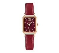 TOOCAT Orologio da polso da donna, mini, ultra sottile, elegante, semplice, quadrato, al quarzo, con cinturino in pelle, impermeabile fino a 30 m, analogico, per donne e studenti