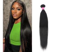 TOOCCI Capelli Umani Veri Vergini Brasiliani Straight Human Hair Bundles for Black Women 1 Bundle Brazilian Virgin Human Hair Bundles Hair Extension Brasiliani Extension Capelli Umani 26 pollici