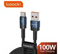 Toocki 6A Cavo da USB a tipo C per Huawei Xiaomi PD 100W Caricatore di ricarica rapida Cavo dati USB C Ricarica rapida per Samsung Oneplus