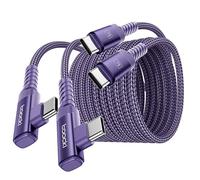toocki Cavo USB C a USB C 90 Gradi 60W, [3M+3M] Cavo USB