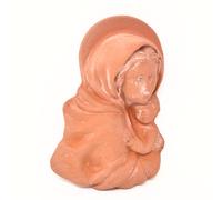 Toocook Madonna con Bambino in Terracotta 25x16 cm Scultura Religiosa da Parete